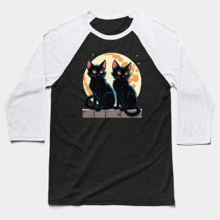 Twilight Twins: Black Cats Baseball T-Shirt